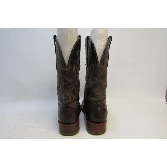 Corral Mens Sz 11 D Brown Leather Square Toe Cowboy Boots